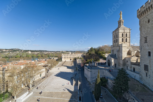 Palace of the Popes of Avignon (roof) - Camargue - Provence - France