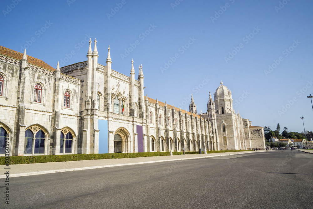 The Jerónimos Monastery in Belem, Lisbon, Portugal