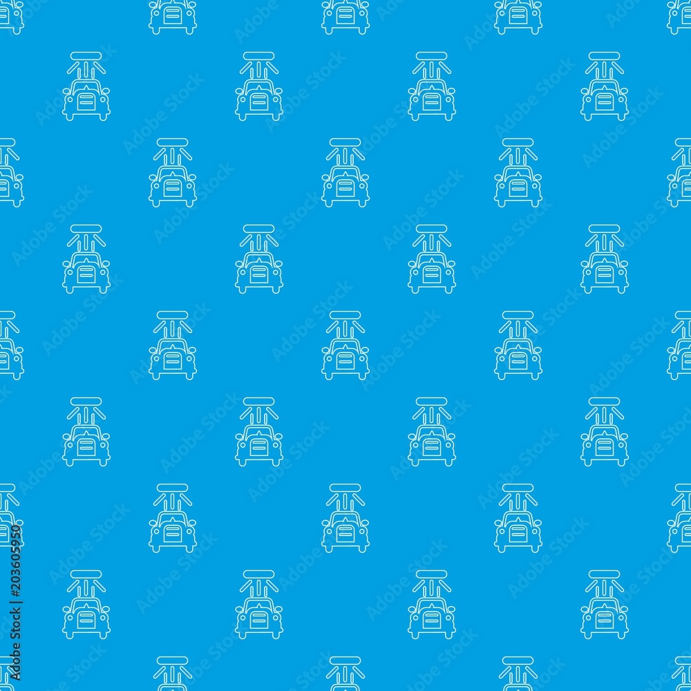 Car wash pattern vector seamless blue repeat for any use