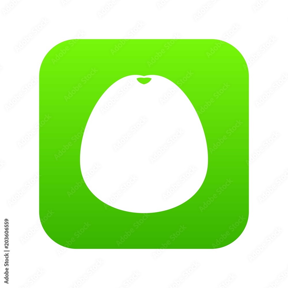 Pomelo icon digital green for any design isolated on white vector