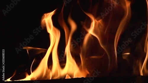 Fire Pit - Slow-Motion Clip 1 (Extreme Close Up)