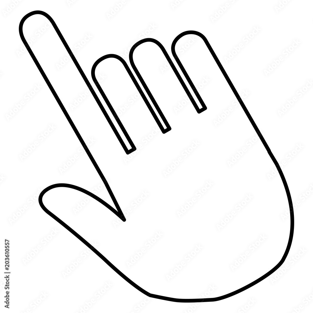 hand touching isolated icon vector illustration design hand touching isolated icon vector illustration design