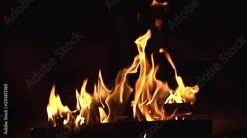 Fire Pit - Slow-Motion Clip 2 (Medium - Close Up)
