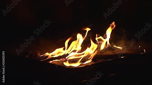 Fire Pit - Slow-Motion Clip 3 (Medium Shot)