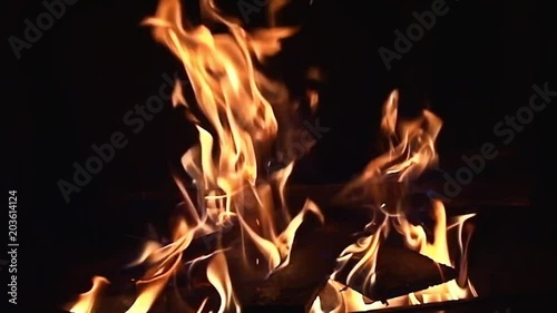 Fire Pit - Slow-Motion Clip 5 (Close Up)