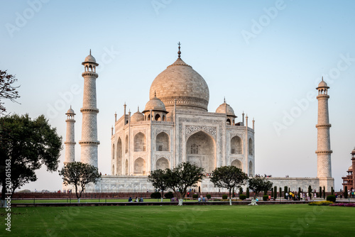 Back of the Taj Mahal in Agra India
