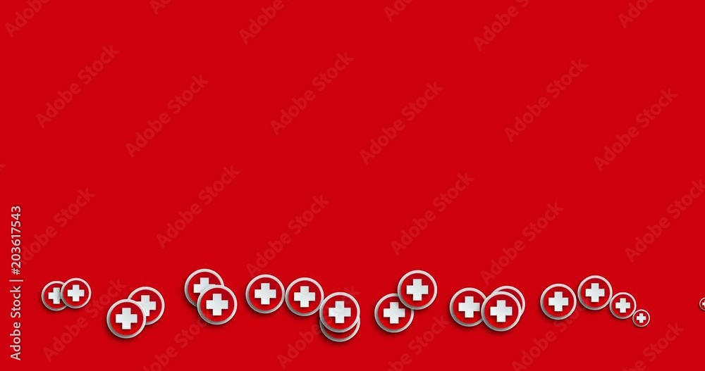 animation modern abstract cross icons motion background. animation modern abstract cross icons motion background.