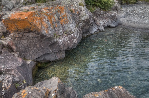 Grand Portage Indian Reservation on the Far North Corner of Minnesota borders Ontario, Canada