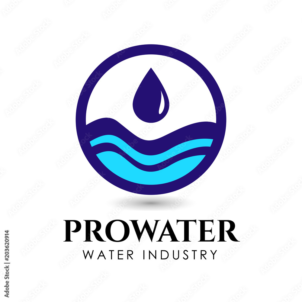 water industry logo and icon design template. water drop logo design water industry logo and icon design template. water drop logo design