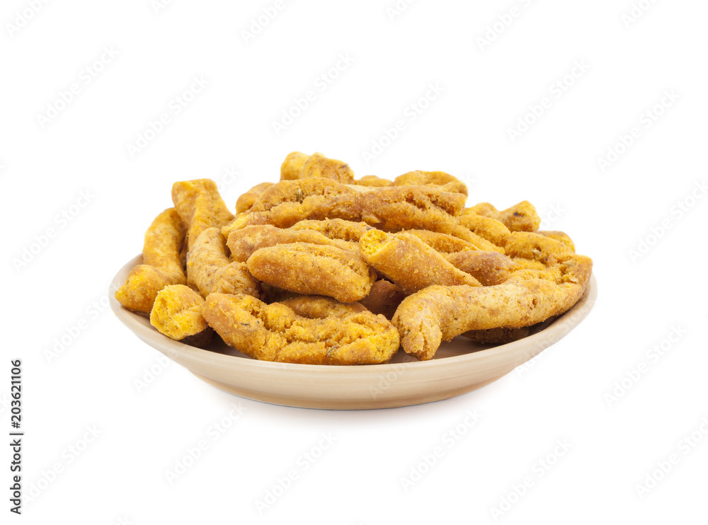Ganthiya Also know as Gathiya, Ghatiya are deep fried Indian snacks made from chickpea flour. They are a popular teatime snack in Gujarat. They are soft and not crunchy like most other Indian snacks Ganthiya Also know as Gathiya, Ghatiya are deep fried Indian snacks made from chickpea flour. They are a popular teatime snack in Gujarat. They are soft and not crunchy like most other Indian snacks