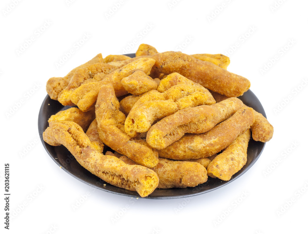 Ganthiya Also know as Gathiya, Ghatiya are deep fried Indian snacks made from chickpea flour. They are a popular teatime snack in Gujarat. They are soft and not crunchy like most other Indian snacks Ganthiya Also know as Gathiya, Ghatiya are deep fried Indian snacks made from chickpea flour. They are a popular teatime snack in Gujarat. They are soft and not crunchy like most other Indian snacks