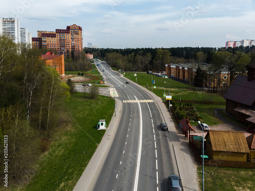 Filaretovskaya street in Zelenograd administrative district Moscow, Russia