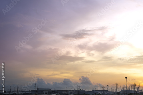 Sky industrial area © thunyakon