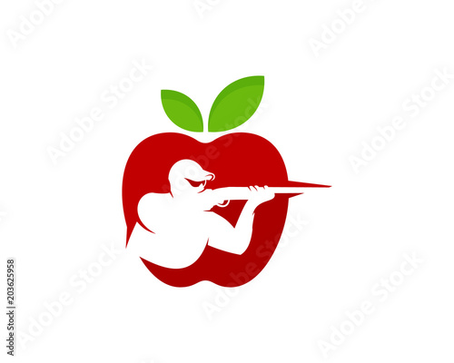 Hunting Fruit Logo Icon Design Element