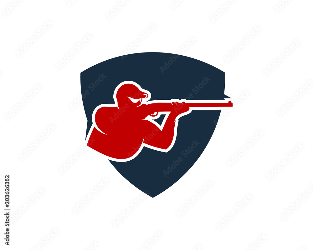 Shield Hunting Logo Icon Design Element Shield Hunting Logo Icon Design Element