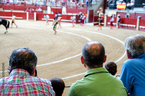 spectators in corrida de toros