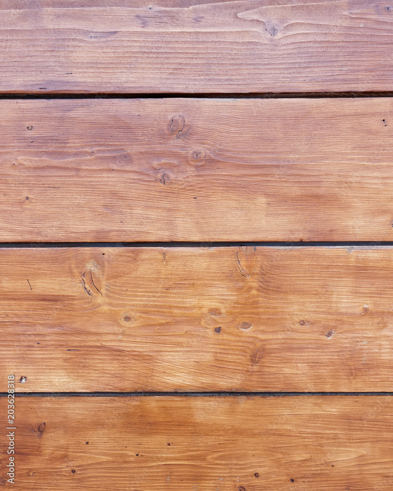 Fototapeta premium light brown wood planks closeup