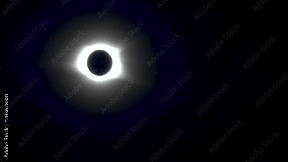 The moon blocks out the sun in a total solar eclipse captured in South Carolina The moon blocks out the sun in a total solar eclipse captured in South Carolina