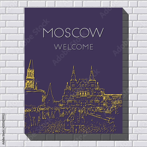 Graphic illustration with decorative architecture 8