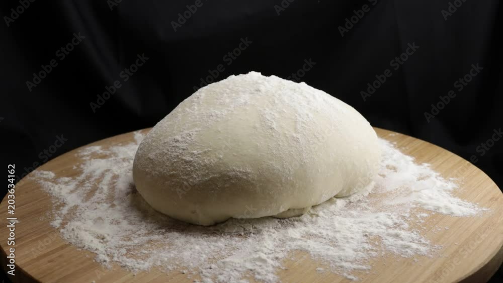 Yeast dough for bread products swells Yeast dough for bread products swells
