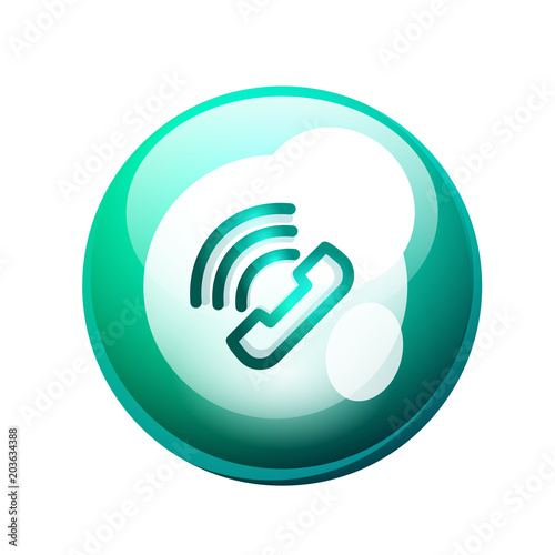 Phone support call center button