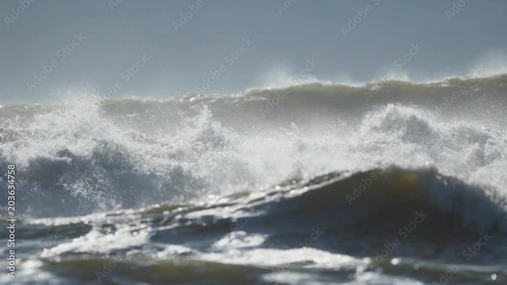 荒れる海と波 荒れる海と波