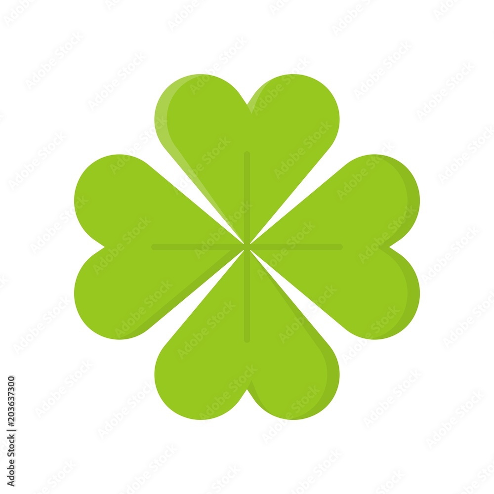clover, shamrock flat design icon clover, shamrock flat design icon