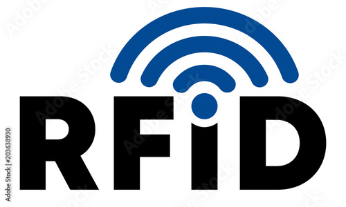 Logo RFID Schwarz Blau