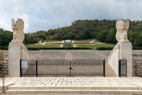 Polish War Cemetery at Monte Cassino - a necropolis of Polish soldiers who died in the battle of Monte Cassino from 11 to 19 May 1944. Italy photo