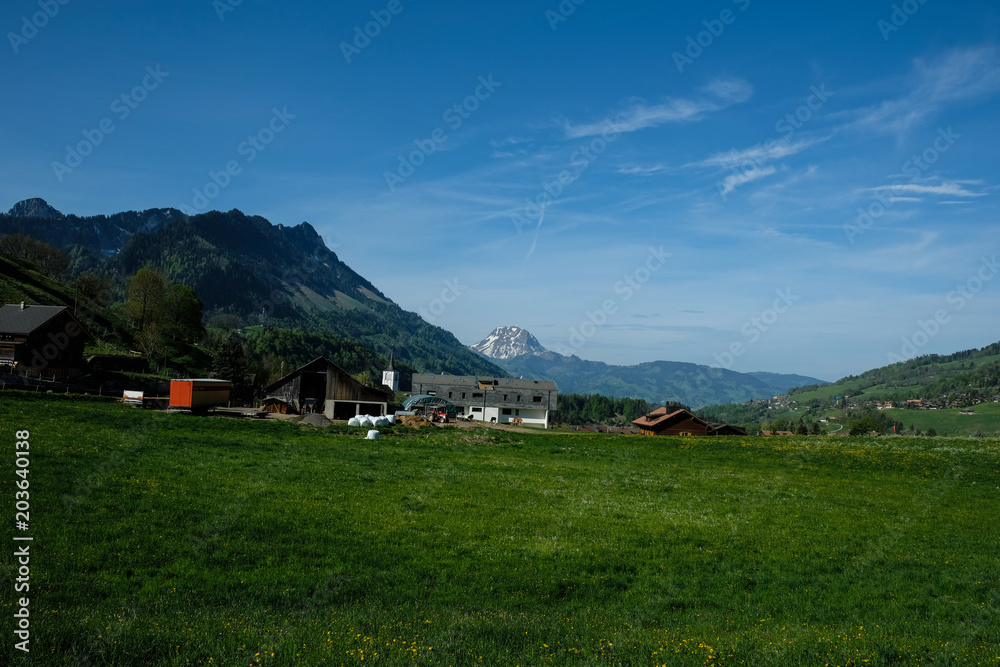 natural landscape in Switzerland