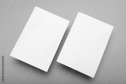 A5 template blank paper mockup.