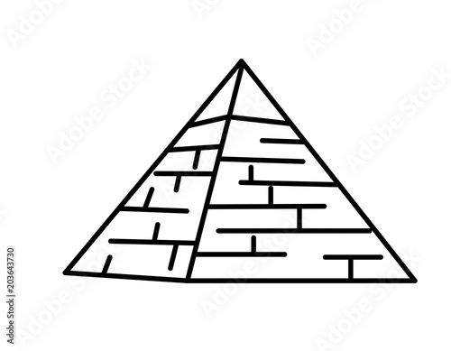 ピラミッド 線画 Stock イラスト Adobe Stock