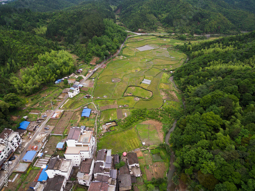 Likeng fields, Jiangxi, China photo