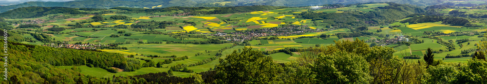 Frankershausen - Werra-Meißner-Kreis, Germany - as seen from Kalbe vantage point