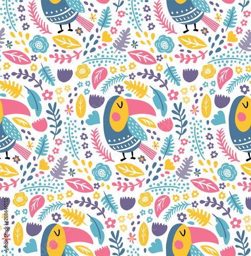 toucan bird pattern