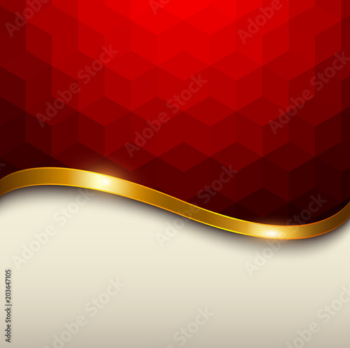 Abstract background red mosaic