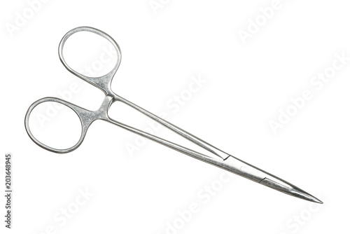 Photos Pean's clamp close-up on white background