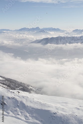 Ballonfahrt in den Alpen 