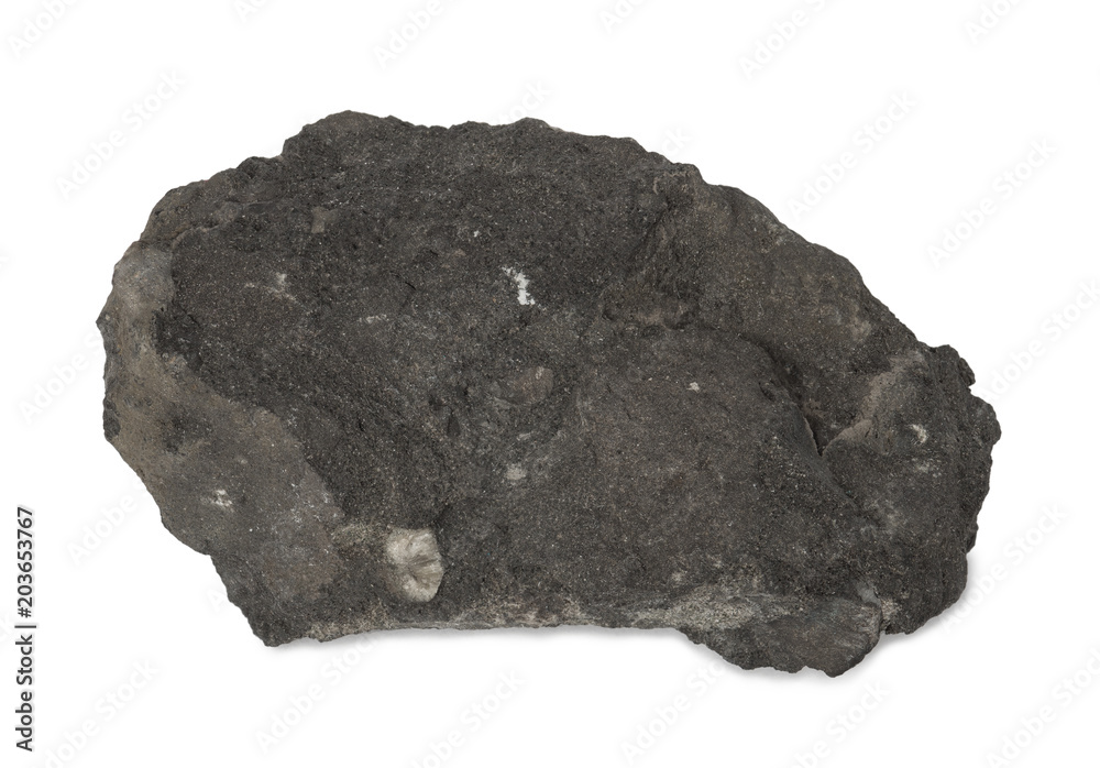 Sample of mineral phosphorite or rock phosphate isolated on white background Sample of mineral phosphorite or rock phosphate isolated on white background