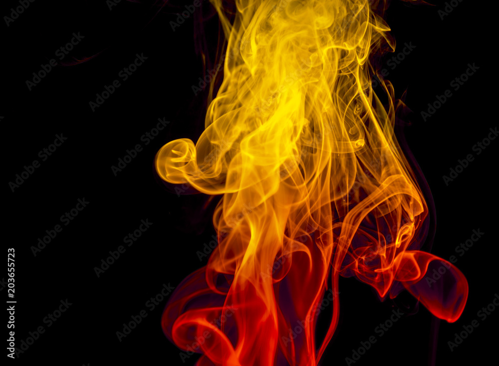 Colored smoke on black background Colored smoke on black background