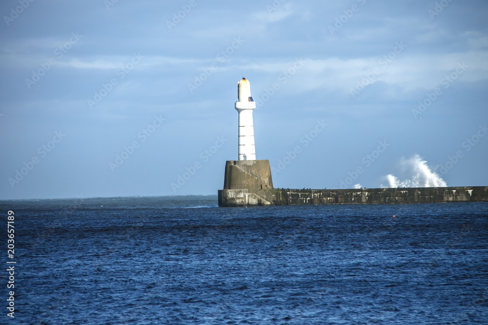Lighthouse in Aberdeen, Scotland, United Kingdom, Europe.