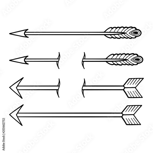 Graphic simple arrows