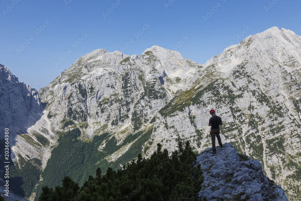 Summer alpine landscape in the Triglav National Park, Julian Alps, Slovenia