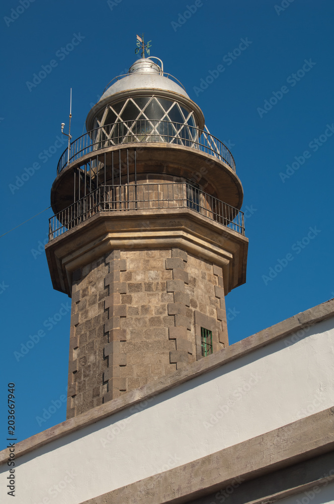 Orchilla lighthouse. Frontera Rural Park. El Pinar. El Hierro. Canary Islands. Spain.