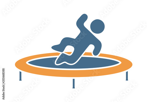 illustration of trampoline