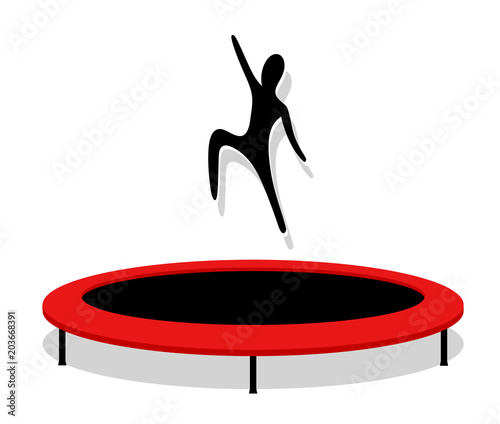 illustration of trampoline