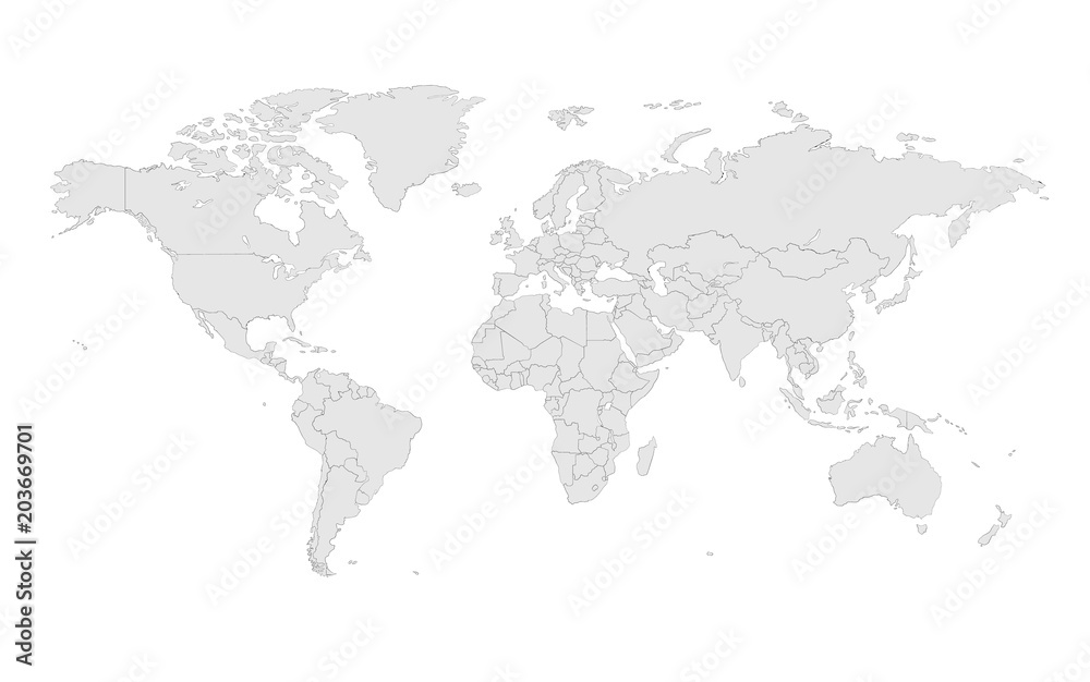 Sketchy vector world map illustration isolated over white background Sketchy vector world map illustration isolated over white background