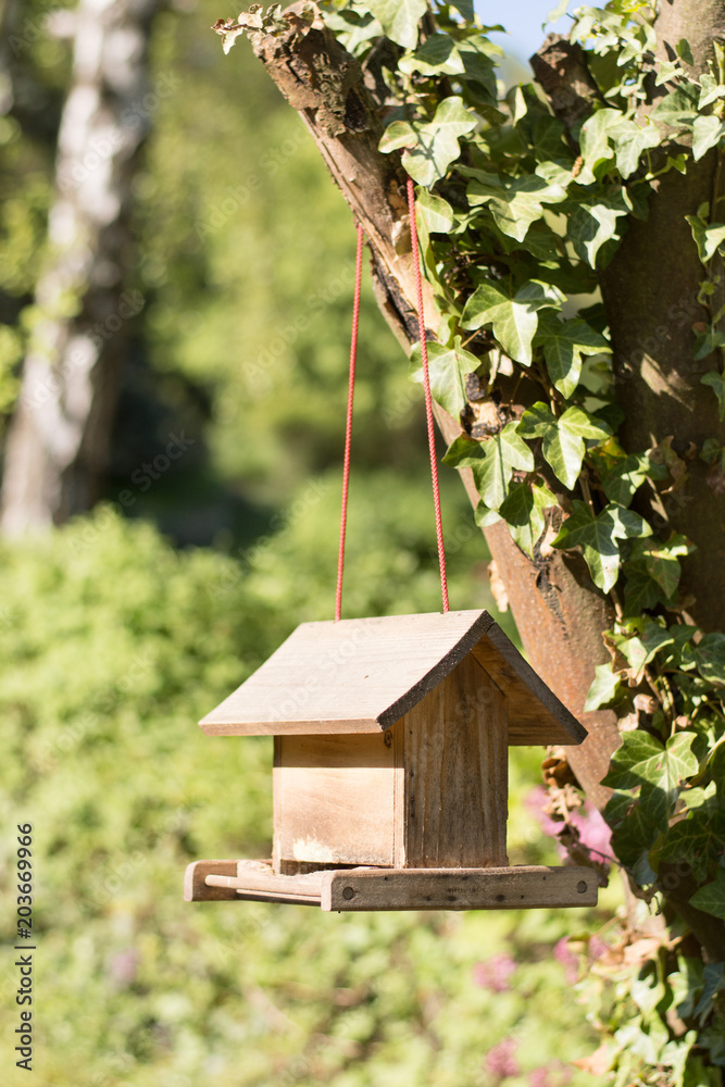 Naklejka premium wooden birdhouse