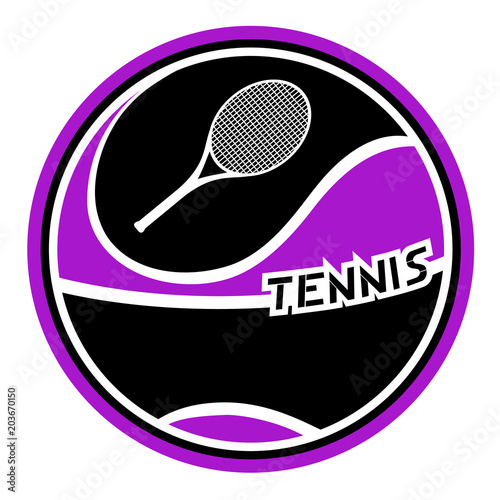 Design of tennis emblem