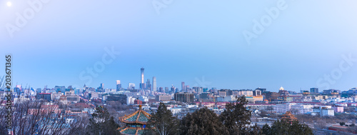 city skyline of beijing china